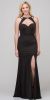 Cutout Sweetheart Neckline Long Fitted Formal Prom Dress in Black